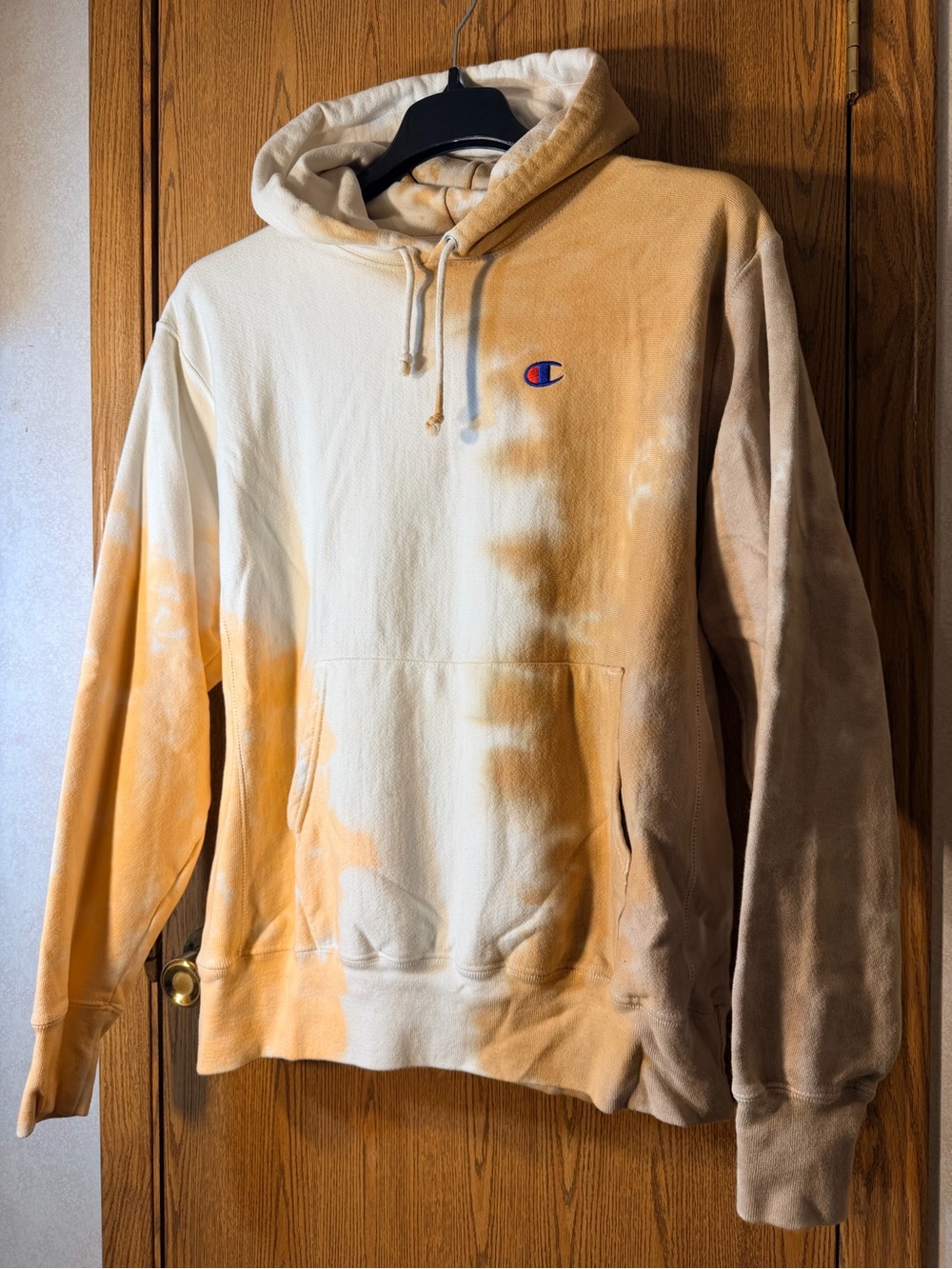 Champion Crewneck Tie-Dye Hooded Pullover